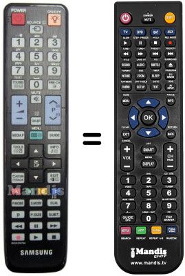 Replacement remote control Samsung UE 55C6000