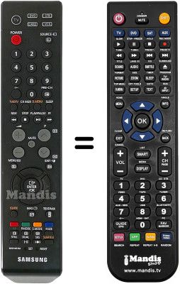 Replacement remote control Samsung PS 50Q7HDX