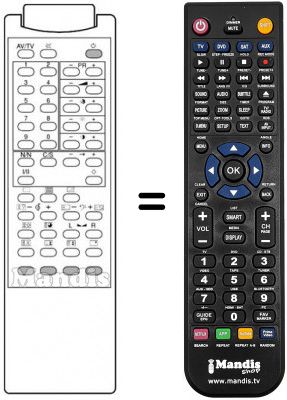 Replacement remote control 3F14-00022-112