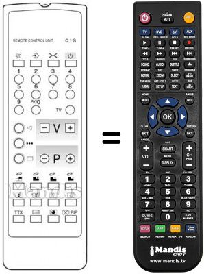 Replacement remote control Neckermann 795 / 702