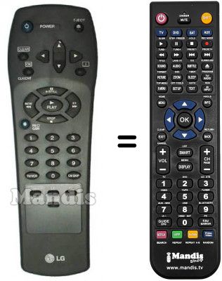 Replacement remote control LG C 980 SV