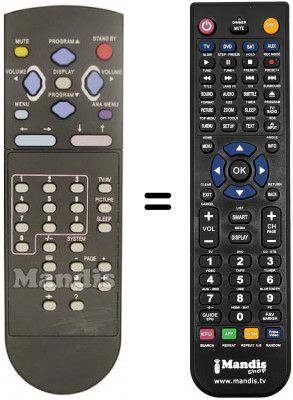 Replacement remote control Irradio FTC 1451 X