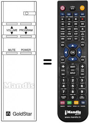 Replacement remote control LG CBZ 4102