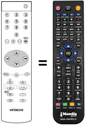 Replacement remote control Hitachi C 28 W 440 N