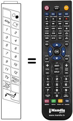 Replacement remote control CT-77 FC