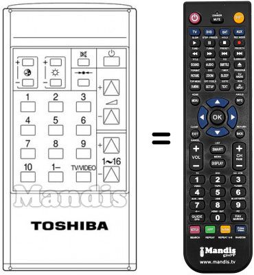 Replacement remote control CT-9123