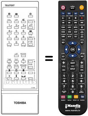Replacement remote control 2312-0704