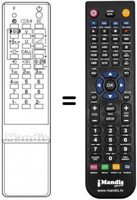 Replacement remote control CT-9292
