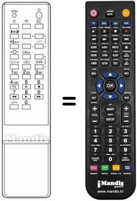 Replacement remote control CT-9399