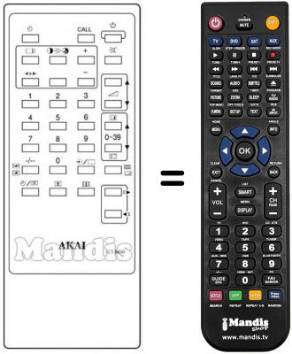 Replacement remote control CT 9498