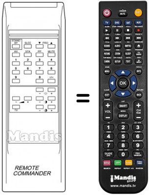 Replacement remote control Karcher CTV 4520 Replacement remote control Karcher CTV 4520