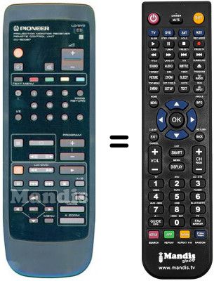 Replacement remote control Pioneer SD T50W1