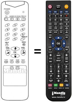 Replacement remote control Samsung CX 683C