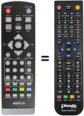 Replacement remote control MAJESTIC DEC 543