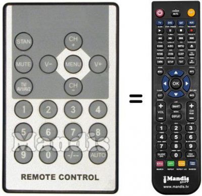 Replacement remote control Denver DFT 507
