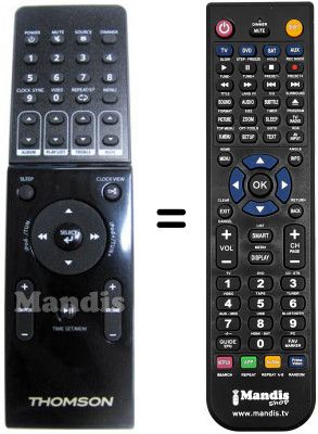Replacement remote control Thomson DS 100 I Replacement remote control Thomson DS 100 I