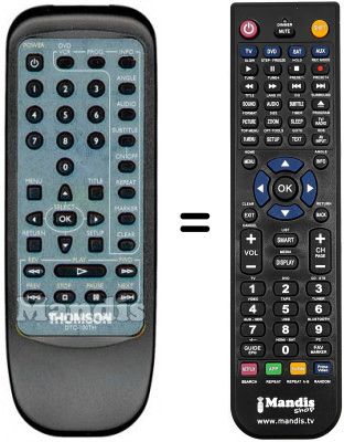Replacement remote control DTC 100 TH Replacement remote control DTC 100 TH