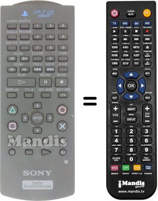 Replacement remote control DVD / PLAYSTATION