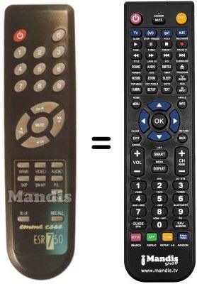 Replacement remote control ESR 750