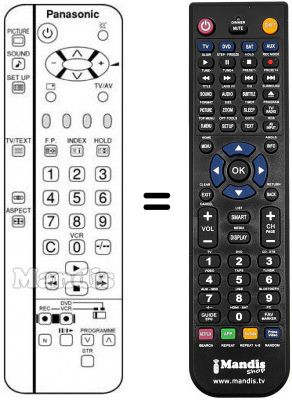 Replacement remote control Panasonic TX-15LT2