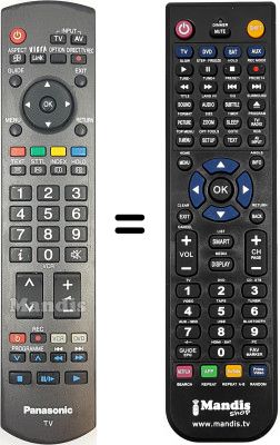 Replacement remote control Panasonic TH-37PX70F