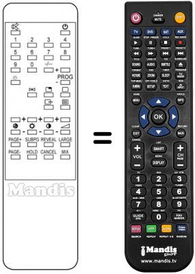 Replacement remote control Watson FA 2876