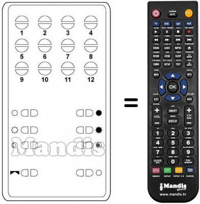 Replacement remote control FB 16