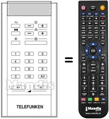 Replacement remote control FB 185 F