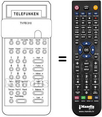 Replacement remote control FB 310