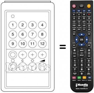 Replacement remote control FB 412