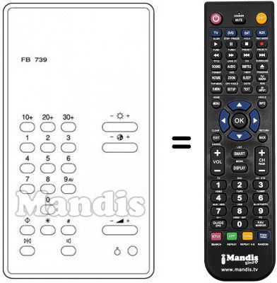 Replacement remote control FB 739