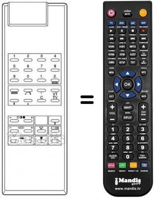 Replacement remote control FS 4 TEXT