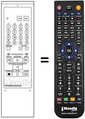 Replacement remote control VZ 905