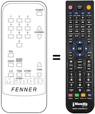 Replacement remote control F SAT 6BE
