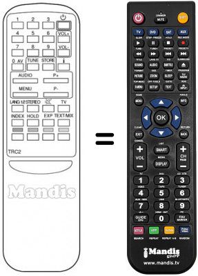 Replacement remote control G2