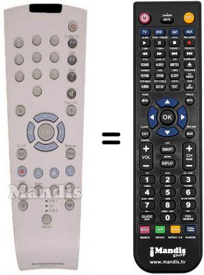 Replacement remote control Grundig GV-5153 HIFI