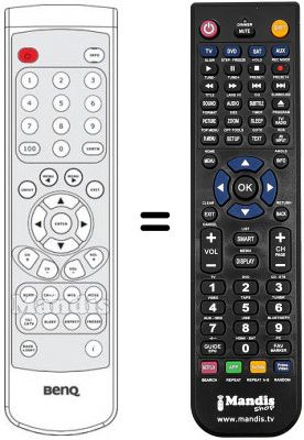 Replacement remote control Benq Q 150