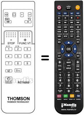 Replacement remote control Arc En Ciel 63 MP 45 F Replacement remote control Arc En Ciel 63 MP 45 F