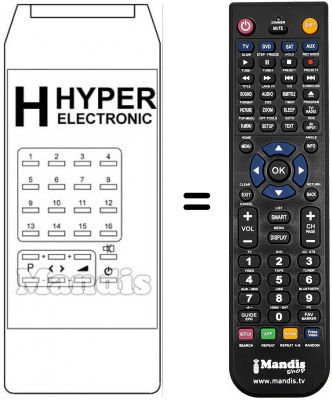 Replacement remote control HYPER ELECTRONIC