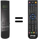 Replacement remote control Hitachi VT-RM 832 E