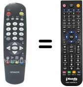 Replacement remote control Hitachi CP 2976 TAN