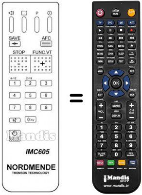 Replacement remote control IMC 605