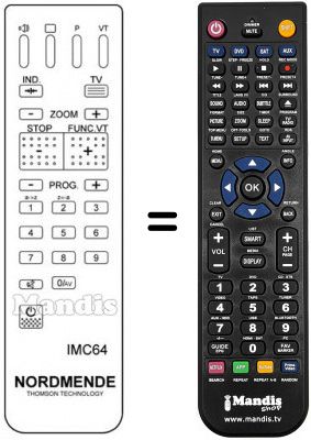 Replacement remote control IMC 64