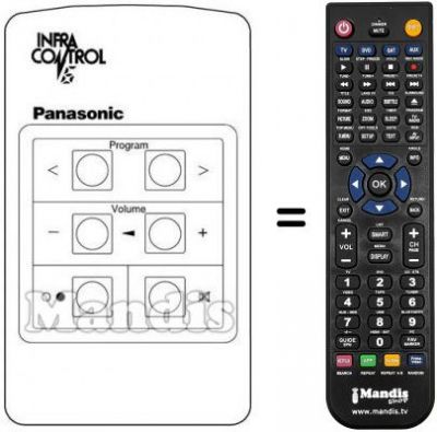 Replacement remote control INFRA CONTROL 6