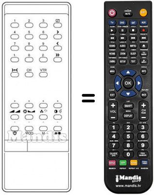 Replacement remote control INFRARED 1030 S