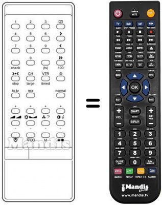 Replacement remote control INFRARED 1060 TS