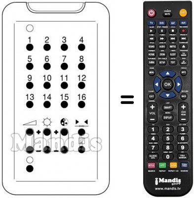 Replacement remote control LF 56M 11