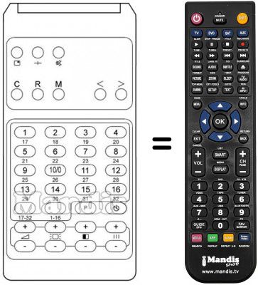 Replacement remote control INFRARED 16 / 32 TRS