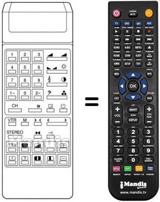 Replacement remote control 30 S