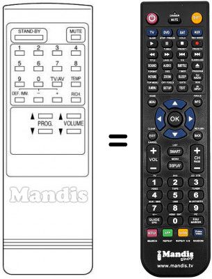 Replacement remote control IR 2000
